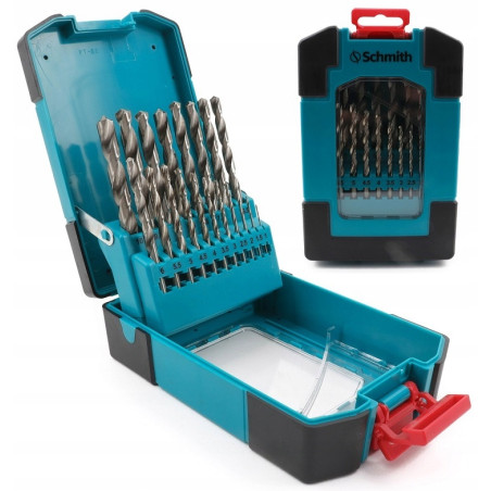 Wiertło  do metalu komplet 19el. SCHMITH